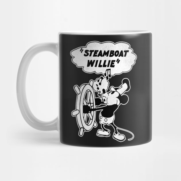 Steamboat Willie by darklordpug